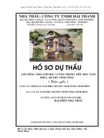 Biện pháp thi công nhà vĩnh phúc