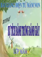 Bài giảng điện tử mầm non lớp Mầm đề tài Sự tích bánh chưng bánh giày