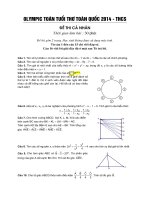 ĐỀ THI HSG TOÁN THCS HAY