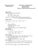 Đề thi học sinh giỏi huyện có đáp án