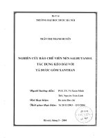 Nghiên cứu bào chế viên nén salbutamol tác dụng kéo dài với tá dược gôm xanthan