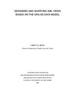 Designing and querying XML views based on the ORA SS data model 