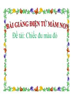 Bài giảng điện tử mầm non lớp Mầm đề tài Chiếc đu màu đỏ
