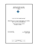 tính tích cực và hạn chế trong tư tưởng duy vật của l feuerbach