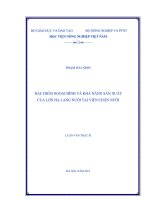 đặc điểm ngoại hình và khả năng sản xuất của lợn hạ lang nuôi tại viện chăn nuôi