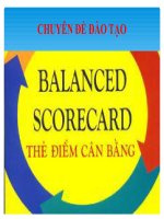 Bài giảng thẻ điểm cân bằng BALANCED SCORECARD BSC