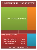 Phân tích chiến lược Công ty BENETTON