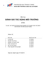 SỬ DỤNG PHƯƠNG PHÁP NGHIÊN CỨU TRONG VIỆC XÁC ĐỊNH VẤN ĐỀ MÔI TRƯỜNG QUAN TRỌNG