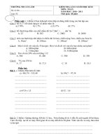 ĐỀ KIỂM TRA CUỐI HỌC KÌ II TOÁN LỚP 5