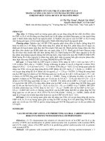 NGHIÊN cứu GIÁ TRỊ  của HS CRP và IL 6  TRONG  LƯỢNG gía  NGUY  cơ  TIM MẠCH TỔNG QUÁT ở BỆNH NHÂN  TĂNG HUYẾT áp NGUYÊN PHÁT 