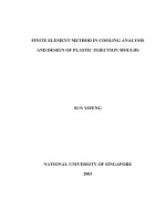 Finite element method in cooling analysis and design of plastic injection moulds 