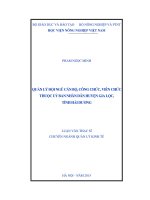 quản lý đội ngũ cán bộ, công chức, viên chức thuộc uỷ ban nhân dân huyện gia lộc, tỉnh hải dương