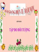 Bài giảng điện tử mầm non lớp Mầm đề tài Tập đo đối tượng