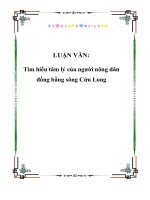 Tìm hiểu tâm lý của người nông dân đồng bằng sông cửu long 