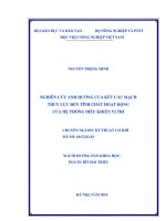 nghiên cứu ảnh hưởng của kết cấu mạch thủy lực đến tính chất hoạt động của hệ thống điều khiển vị trí