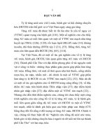 Nghiên cứu nồng độ acid uric máu, bệnh gút và hội chứng chuyển hóa ở người từ 40 tuổi trở lên tại thành phố cần thơ (TT)