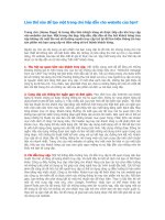 Tạo trang chủ hấp dẫn cho website