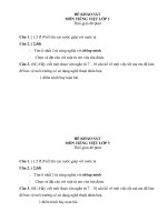 De KT khao sat mon Tieng viet thang 4