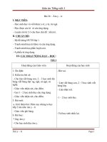 Giáo án tiếng việt 1 bài 26 âm y TR 