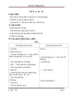 Giáo án tiếng việt 1 bài 22 âm p, PH, NH 