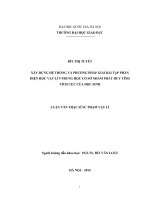 Xây dựng hệ thống và phương pháp giải bài tập phần điện học vật lí 9 trung học cơ sở nhằm phát huy tính tích cực của học sinh 