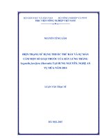 hiện trạng sử dụng thuốc trừ rầy và sự mẫn cảm một số loại thuốc của rầy lưng trắng sogatella furcifera (horvath) tại hưng nguyên, nghệ an vụ mùa năm 2014