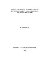 Surface and molecular modification of polyimides via graft copolymerization and functionalization 