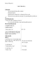 Giáo án tiếng việt 1 bài 3 dấu sắc  be bé 