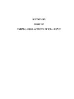 Investigations on the antimalarial activity of alkoxylated and hydroxylated chalcones 3 