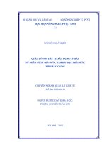 quản lý vốn đầu tư xây dựng cơ bản từ ngân sách nhà nước tại kho bạc nhà nước tỉnh bắc giang