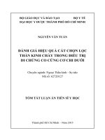 ĐÁNH GIÁ HIỆU QUẢ cắt CHỌN lọc THẦN KINH CHÀY TRONG điều TRỊ DI CHỨNG CO CỨNG cơ CHI dưới (TT) 