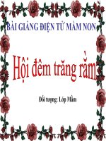 Bài giảng điện tử mầm non lớp Mầm đề tài Hội đêm trăng rằm