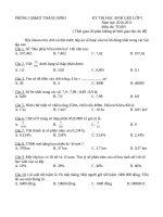 Đề thi học sinh giỏi lớp 5 năm 2011