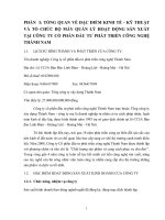 Báo cáo thực tập tại công ty cổ phần đầu tư phát triển công nghệ thành nam 