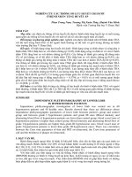 NGHIÊN cứu các THÔNG số lưu HUYẾT  CHI  dưới ở BỆNH NHÂN  TĂNG HUYẾT áp 