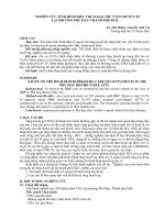 NGHIÊN  cứu   TÌNH HÌNH điều TRỊ  NGOẠI TRÚ  TĂNG HUYẾT áp tại   PHƯỜNG  PHÚ hậu   THÀNH  PHỐ  HUẾ 