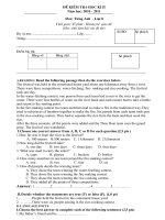 DE KIEM TRA TIENG ANH HOC KI 2