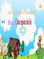 Bài giảng điện tử mầm non lớp Chồi đề tài Cháu ngoan của bà