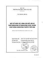 Một số khảo sát, đánh giá mối liên hệ giữa marketing và marketing dược trong hoạt động marketing thuốc ở việt nam