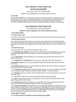 QUY CHUẨN KỸ THUẬT QUỐC GIA  VỀ LÒ ĐỐT CHẤT THẢI CÔNG NGHIỆP