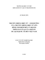 truyền miệng điện tử – ảnh hưởng của truyền miệng điện tử lên hình ảnh điểm đến và độ dài thời gian ở lại của khách du lịch quốc tế đến việt nam