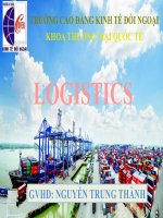 Phát triển logistics trong giao nhận, vận tải biển tại việt nam hiện nay