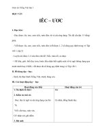 Giáo án tiếng việt 1 bài 80 vần iêc ươc 