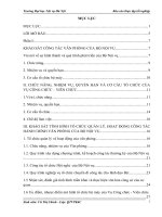 Báo cáo thực tập sinh viên đại học nội vụ tại Bộ Nội vụ