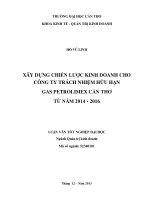 xây dựng chiến lược kinh doanh cho công ty trách nhiệm hữu hạn gas petrolimex cần thơ từ năm 2014  2016