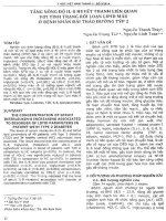 Tăng nồng độ IL 8 huyết thanh liên quan với tình trạng rối loạn lipid máu ở bệnh nhân đái tháo đường typ 2 