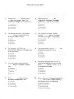 Tổng ôn từ loại PART 5 toeic