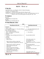 Giáo án tiếng việt 1 bài 68 vần OT AT 