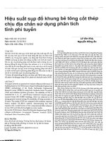 Hiệu suất sụp đổ khung bê tông cốt thép chịu địa chấn sử dụng phân tích tĩnh phi tuyến 