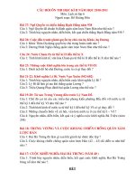 CÂU HỎI ÔN THI HỌC KÌ II MÔN LS LỚP 6